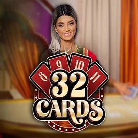 32 Cards online game logo by Ezugi on goldenbettingcasino.com