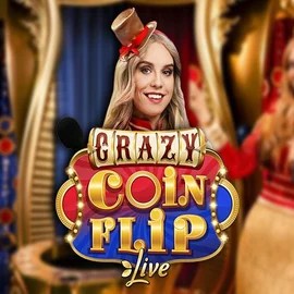 Enjoy Crazy Coin Flip by Evolution – logo hosted on goldenbettingcasino.com