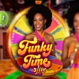 Funky Time casino game by Evolution – featured logo at Goldenbet Casino