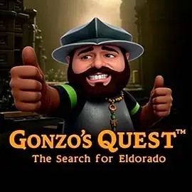 Gonzo's Quest casino game by NetEnt – featured logo at Goldenbet Casino