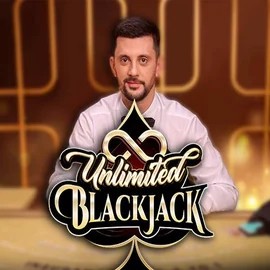 Unlimited Blackjack logo – Live Casino by Ezugi at Goldenbet Casino