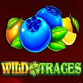 Wild Traces slot logo by Amusnet Interactive at Goldenbet Casino